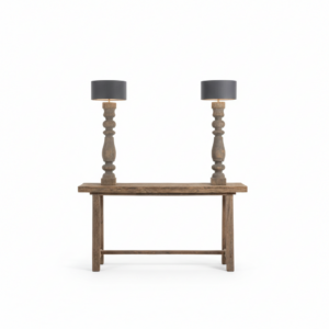 Matching Turned-Wood Table Lamps